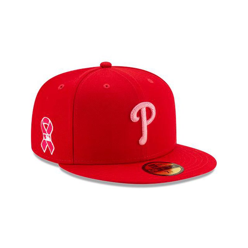 MLB Philadelphia Phillies Mother's Day 59Fifty Fitted (TJO9997) - Red New Era Caps